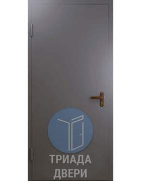 двустворчатая техническая дверь из металла для склада