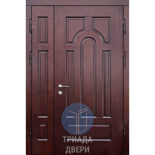 стальная дверь на две квартиры с мдф панелями
