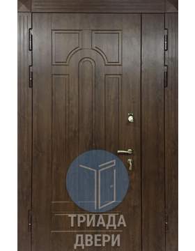 парадная стальная дверь мдф для двух квартир
