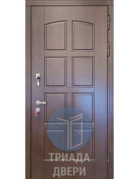 дверь с отделкой мдф из металла с тремя петлями на подшипнике